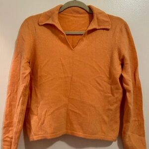 Sherbet Orange Women’s Cashmere Sweater